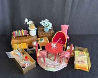 Variety of Dollhouse Furniture and Accessories