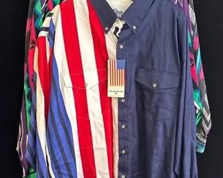 3 XL Men’s Collar Western Shirts * New Roper * Wrangler * Plainsman