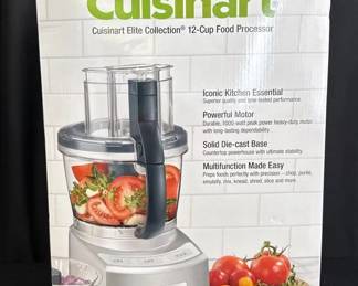 NEW! CUISINART Elite 12-Cup Food Processor * Open Box Never Used