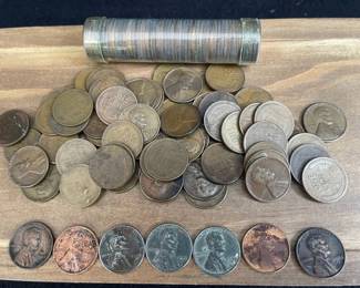 100+ United States Wheat Penny Lot * Coins * 1936-1958