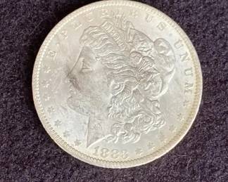 1883 United States Silver Morgan Dollar * O Mint Mark * “Blast White” Condition