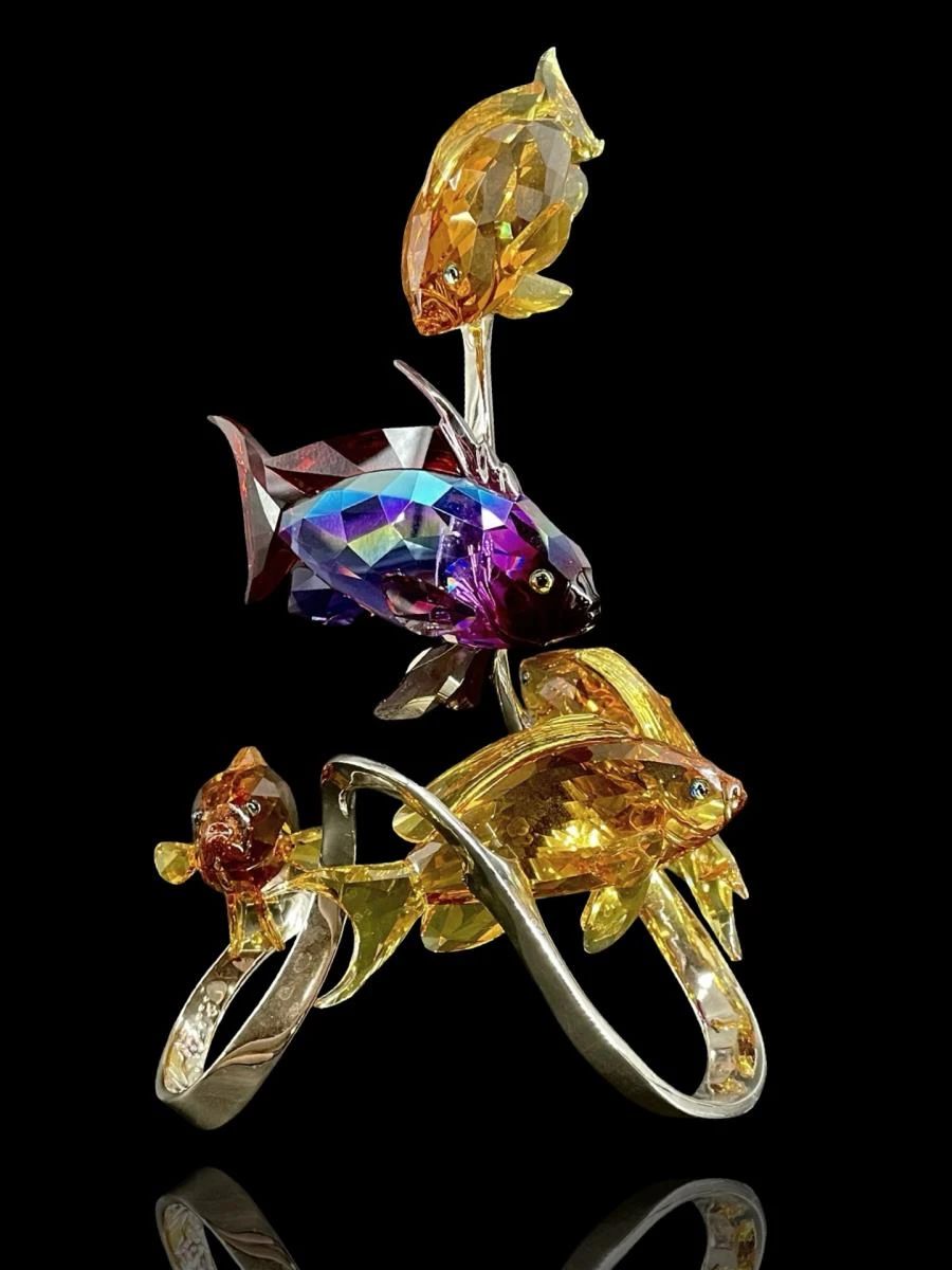 Swarovski Crystal Sea Goldie’s Fish Sculpture