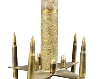 1927 Antique Trench Art Sculpture