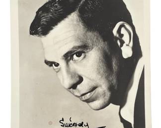 Faux Autographed Jack Webb Photo
