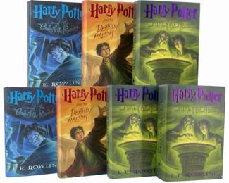 7pc Hard Cover Harry Potter Books (+Duplicates)