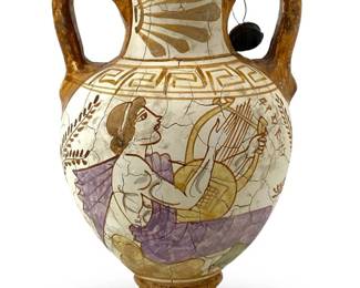 Small Ancient Greek Pottery Reproduction Vase