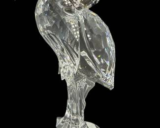 Swarovski Silver Heron Crystal Figurine