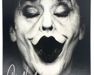 Jack Nicholson Autographed Joker Photo with CoA