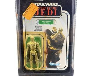 1983 Kenner Star War ROTJ C-3PO On Card