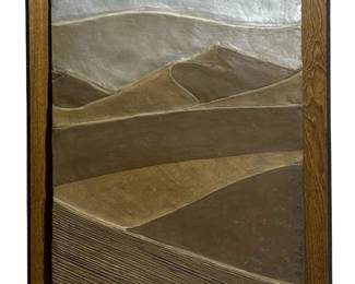 Signed Philip Vickers Matrix Metal Sculpted Art