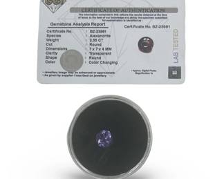 2.55Ct Round Loose Alexandrite Gemstone