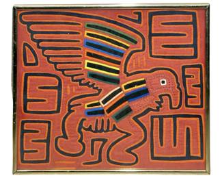 Vintage Vibrant Kuna Mola Textile