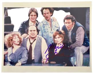 Marilu Henner Signed Taxi Photo with CoA