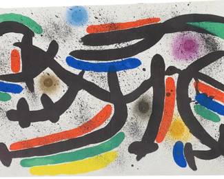 Vintage "Lithograph IX" By Joan Miró