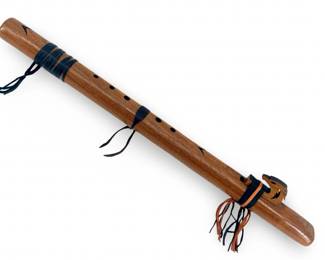 Native American Carved Wooden Flute