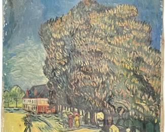 Attributed Van Gogh “Chestnut Trees in Blossom"