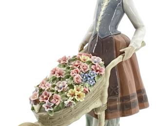 1983 Lladro Daisa Porcelain “A Barrel of Blossoms"