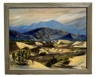 Signed Grace Young Landscape Oil on Panel