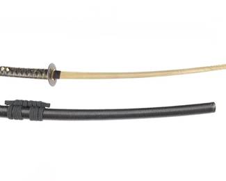 ANTIQUE JAPANESE BIZEN TSUKA WITH BOKKEN