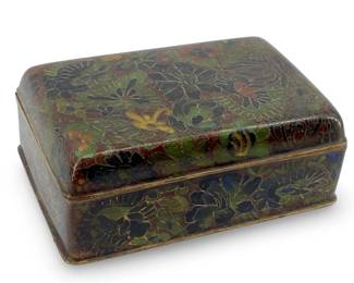 Vintage Enameled Cloisonné Dresser Box