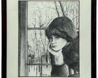 Signed Amanda Morrill Pencil Sketch