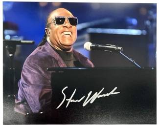 Stevie Wonder Autographed Photo with CoA