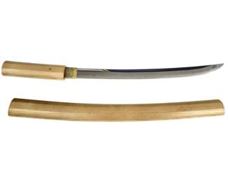 ANTIQUE JAPANESE AOKI SHIGETAKA WAKIZASHI SWORD