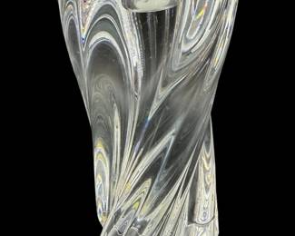 Baccarat French Twisted Crystal Candlestick