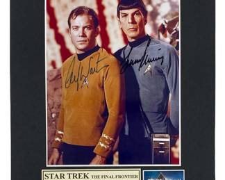 Shatner and Nimoy Signed Star Trek Photo + CoA