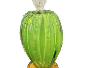 Stunning Art Glass Blossom Cactus