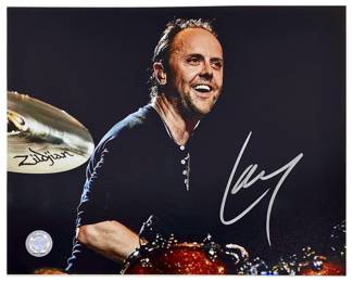 Lars Ulrich Autographed Photo with CoA