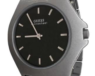 Vintage Gunmetal Guess Microsteel Wristwatch