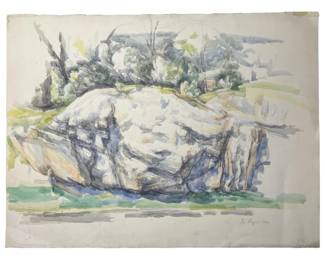 Signed Iso Papo Mixed Media Landscape