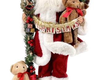 Karen Didion Originals Berry Wreath Santa