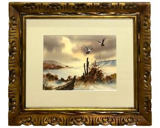 Signed Ruby Taff Agnew Watercolor Landscape