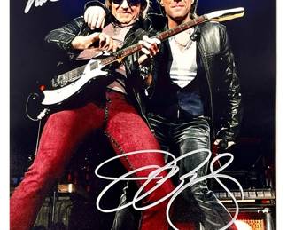 Signed Jon Bon Jovi, Richie Sambora Photo with CoA