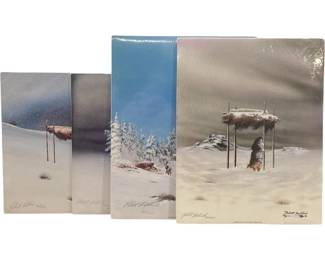 Signed Collection (4) Robert Redbird Lithograph