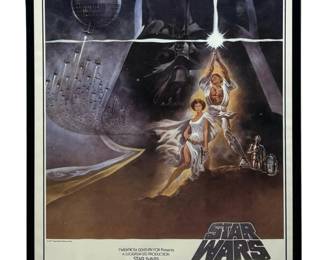Vintage 1977 Star Wars Style A Movie Poster