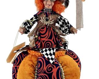 LE Mark Roberts Halloween Figural Cookie Jar & CoA