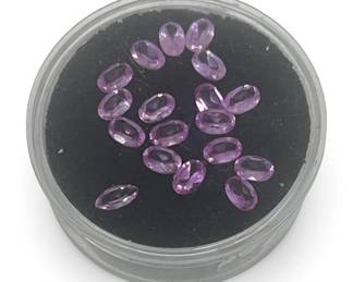 Assorted Loose Oval Pink Sapphire Gemstones