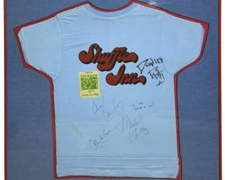 Rare 1978 Van Halen Autographed Shuffle Inn Shirt