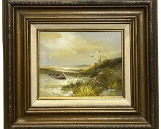 Signed Engel Landscape Oil on Canvas