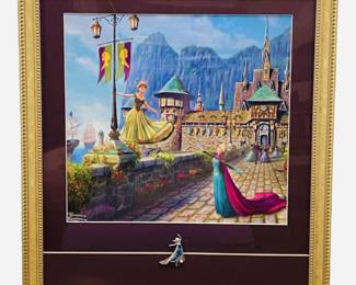 Stunning Framed Frozen Thomas Kinkade Print