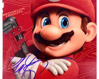 Charles Martinet Signed Mario Photo with CoA