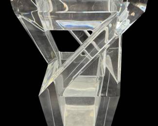 Baccarat Architecture Geometric Crystal Vase