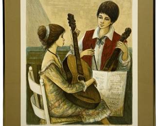 Signed Jacques Lalande Lithograph