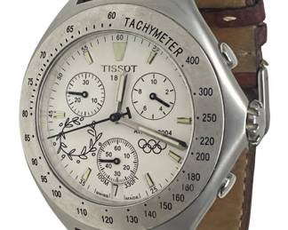 Tissot Athens 2004 Ed. Men’s Leather Wristwatch