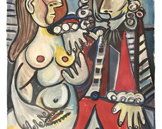 Signed After Pablo Picasso Acrylic on Paper