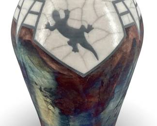 2001 Len Hughes Southwestern Ceramic Vase