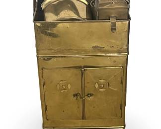Antique Chinese Brass Noodle Cart